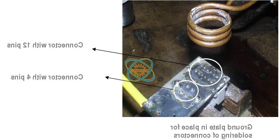 Soldering connectors together