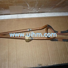 induction coil for brazing saw teeth