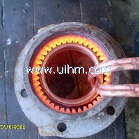 inner induction coil heating inside gear teeth