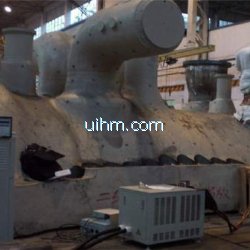 induction preheating and heat treatment after welding for 600mw turbine