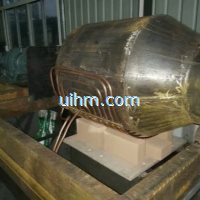 customized half open induction coil for heating steel roller