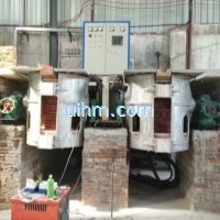 tilting furnace for mf scr induction heaters