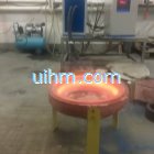 induction melting with titanium alloy pot by customized induction coil